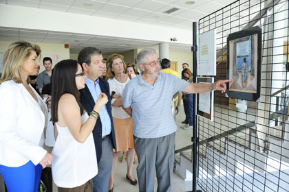 Partida y Garralda inauguran la exposición de la Fundación Padre Garralda.