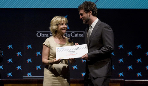 Alberto Alarcóm, Premio Emprendedor XXI, organizado por La Caixa y ENISA