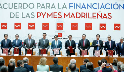 González y Soria piden a los 7 grandes bancos que fluya el crédito a las empresas 