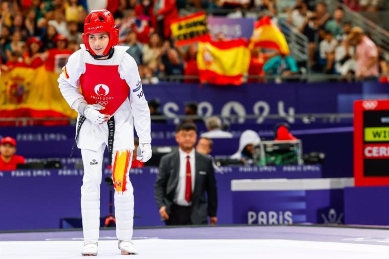 Ánimo campeona: El Consistorio de Alcalá envía mensajes de aliento a la taekwondista tras su derrota