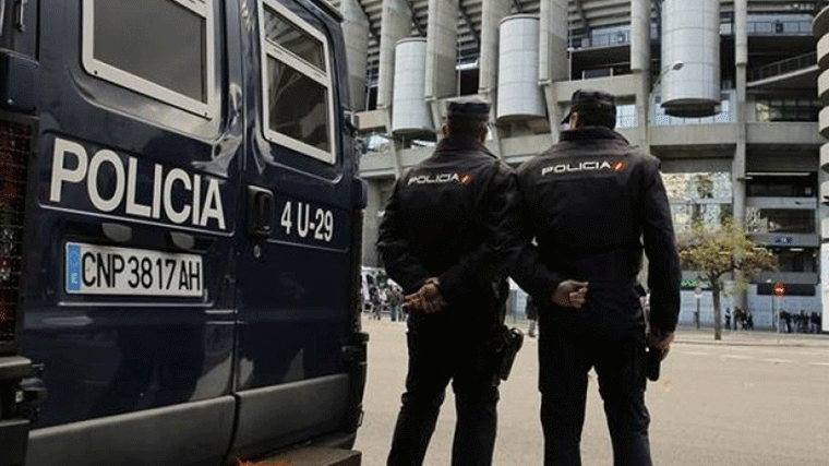 1.900 efectivos vigilarán el partido del Real Madrid-Milán en el Bernabéu