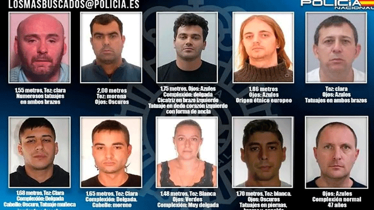 Policía pide ayuda ciudadana para encontrar a 10 fugitivos, 3 por delitos sexuales