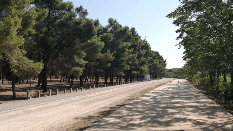 El Ayuntamiento corta la carretera de Perales al casco urbano para reparaciones