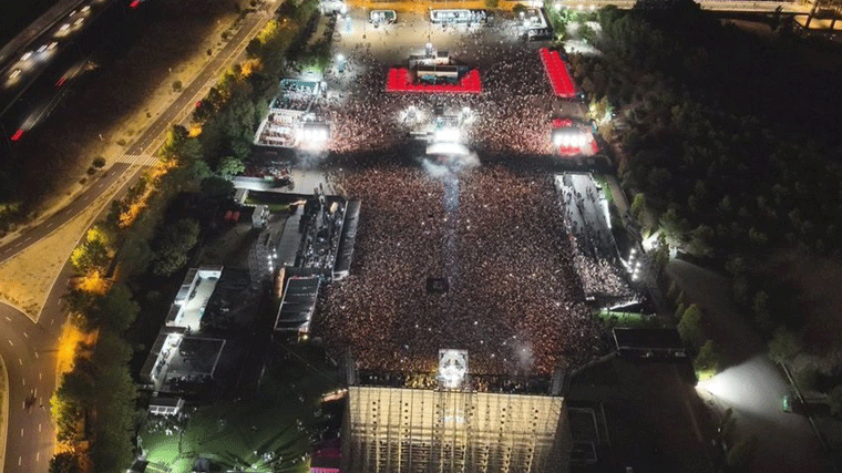 Concierto que dio el grupo alemán Keinemusik en la Caja Mágica