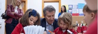 Feijóo, de bolos con su Ley de Concliación en un colegio de Madrid