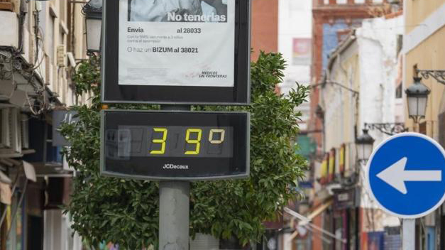 Alerta naranja en toda la región por temperaturas que alcanzarán hasta 39º