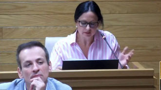 Mónica Rojas durante un Pleno