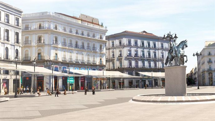 Los toldos de la Puerta del Sol llegarán en verano de 2025