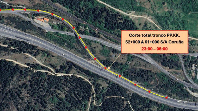 Afectaciones al tráfico en la AP-6 por un simulacro en los túneles de Guadarrama