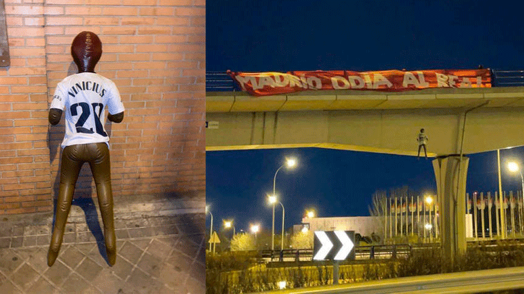 Los ultras del Atleti acusados de colgar el muñeco de Vinicius en los juzgados para conocer su acusación